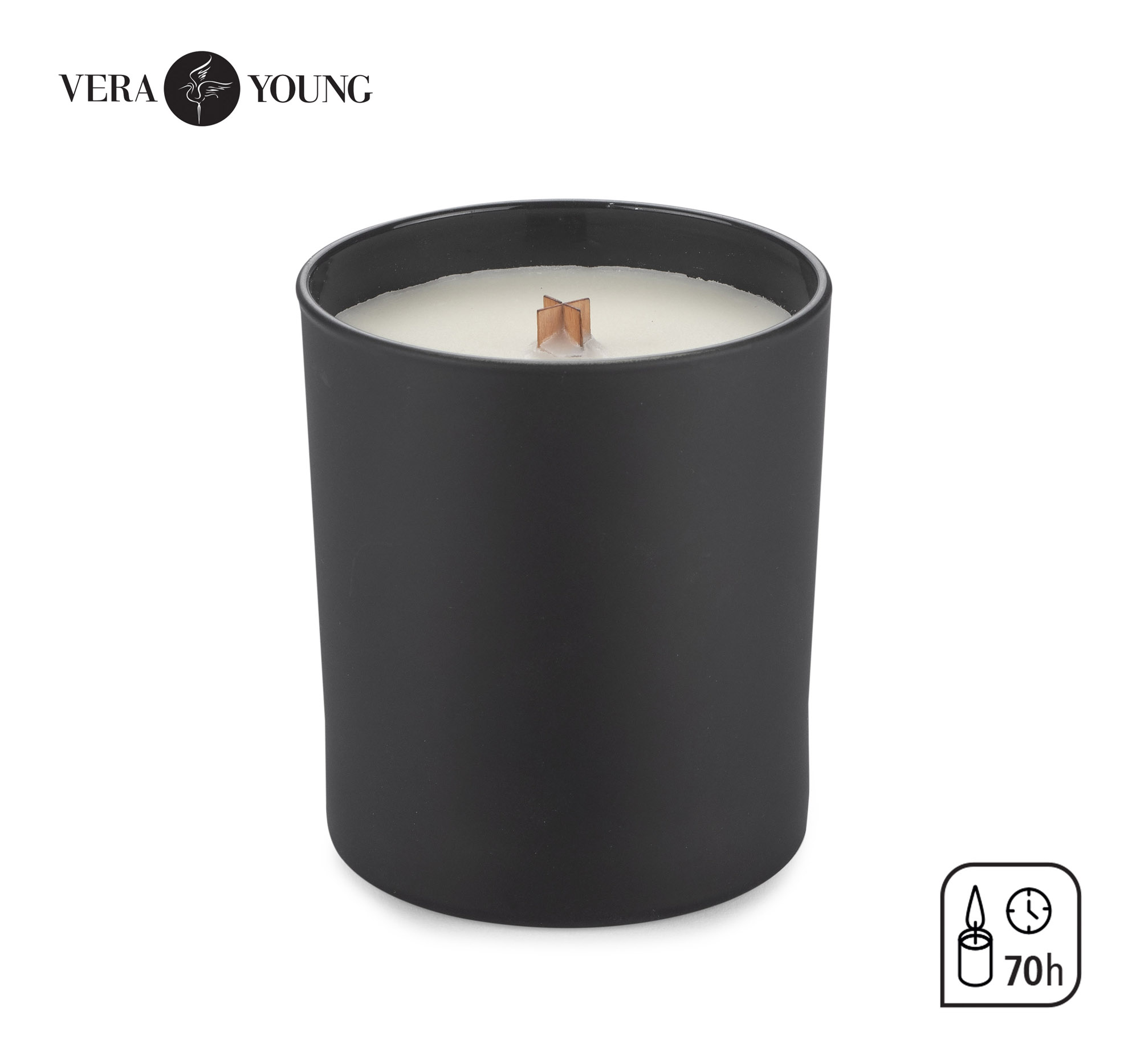 Świeca sojowa 220g - Black Pomegranate - VERA YOUNG